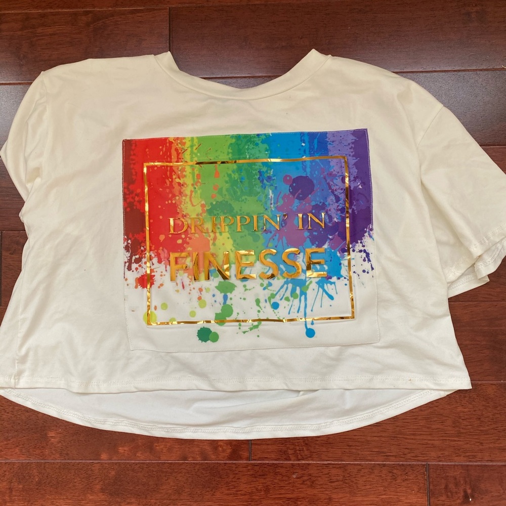 Colorful fashion nova Crop